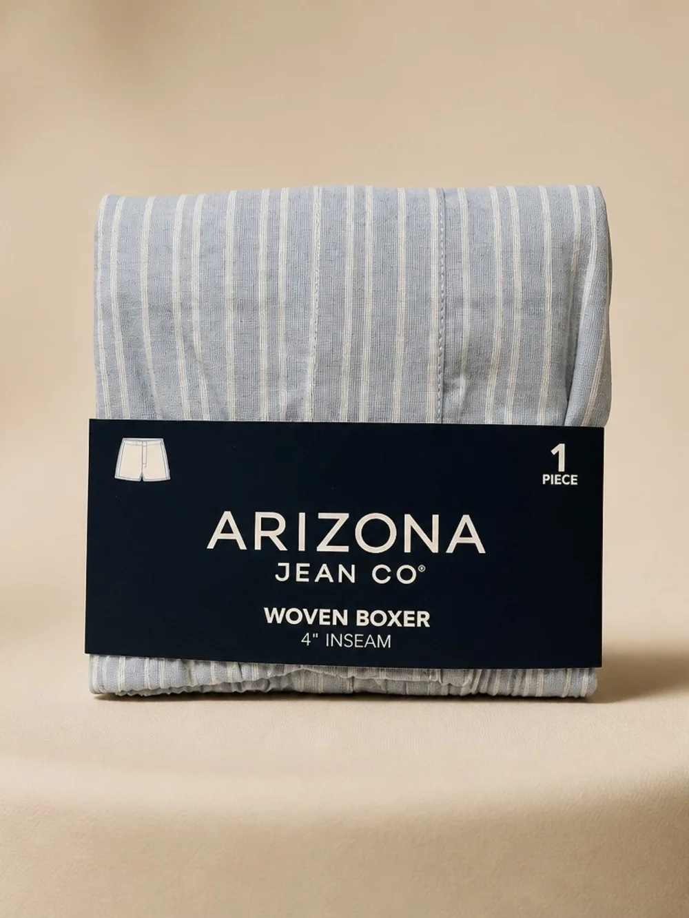 Arizona Men’s Light Blue Striped Woven Boxer